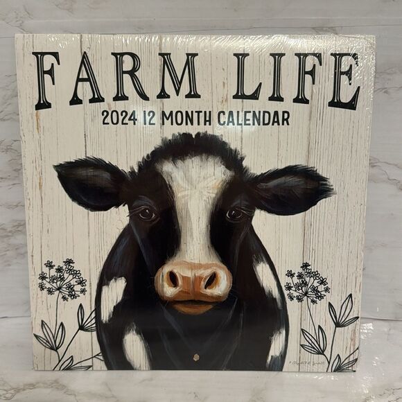 Farm life 2024 yearly calendar with farm items and sayings - Picture 2 of 7